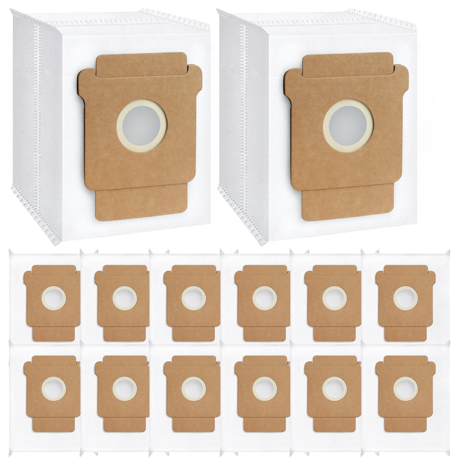 BUXEBUX 14-pack Roomba dust bags in packaging for quick replacement
