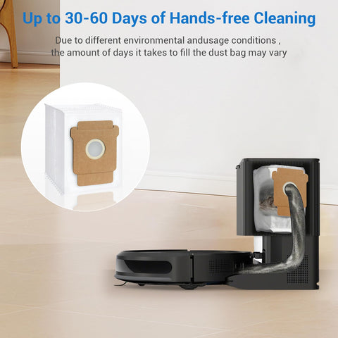 BUXEBUX sealed-dust disposal minimizes dust during bag replacement