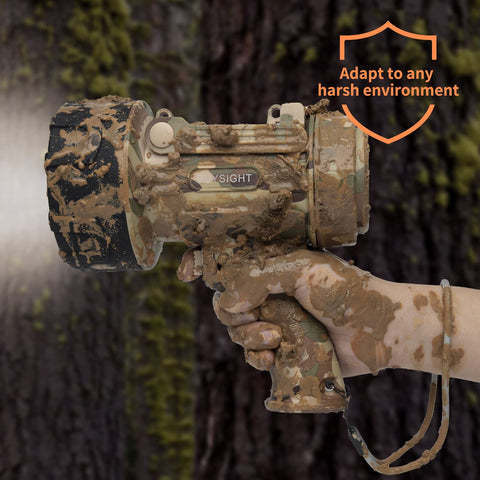 BUYSIGHT camouflage gray shell emphasizes outdoor durability.