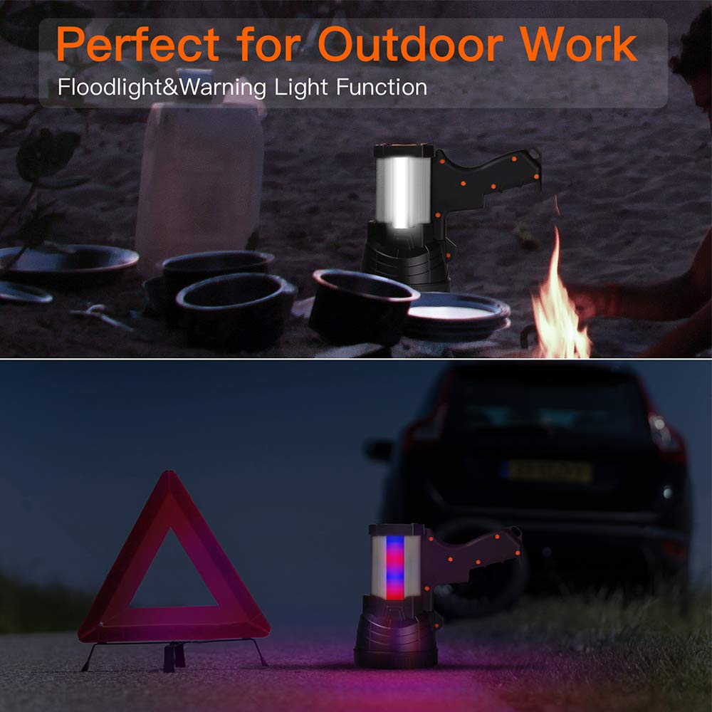 BUYSIGHT spotlight bracket mounted for hands-free operation during outdoor tasks