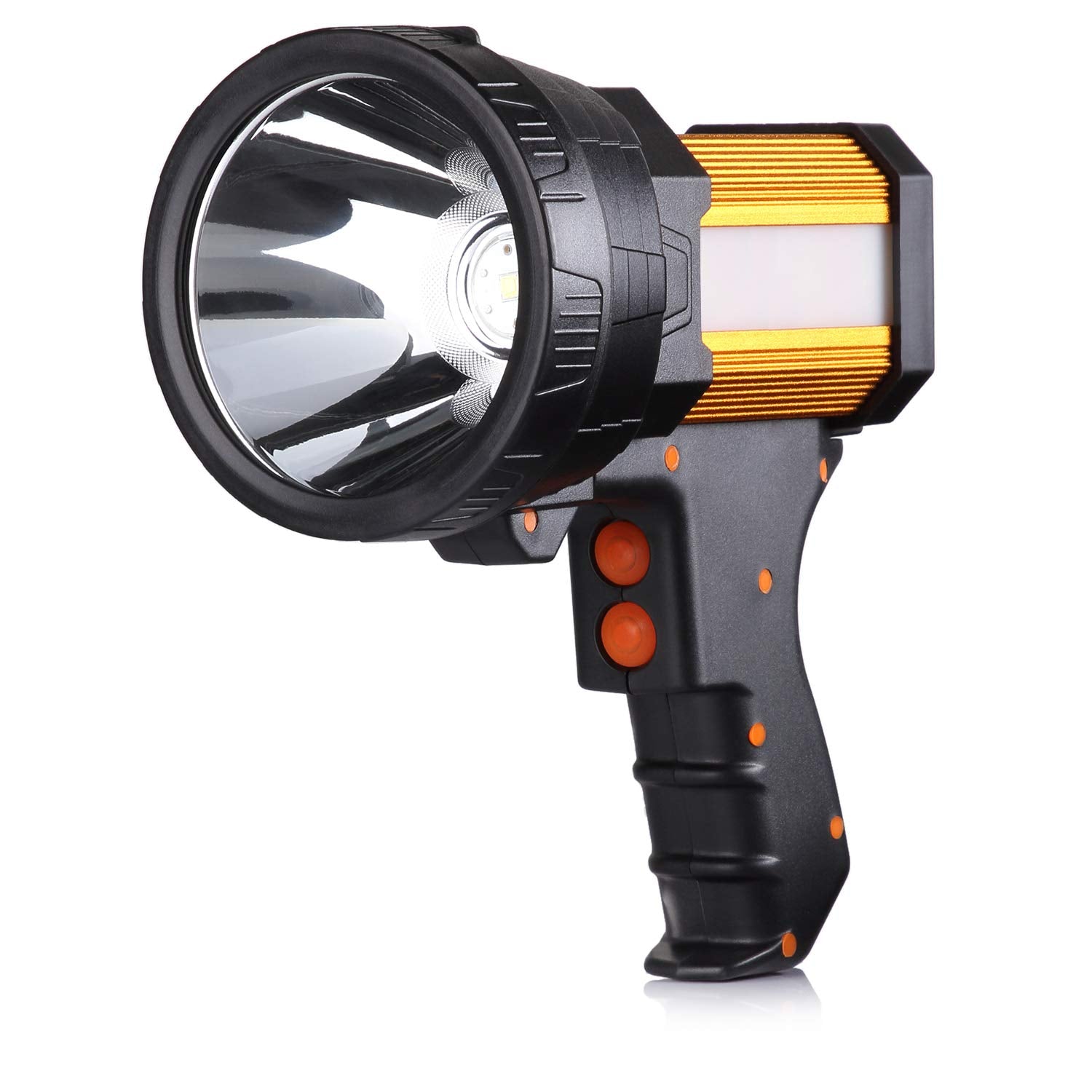 BUYSIGHT Rechargeable Spotlight main light for clear outdoor visibility.