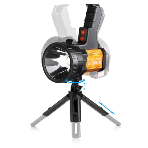 BUYSIGHT Spotlight 9000mAh battery powers long outdoor use and charging devices.