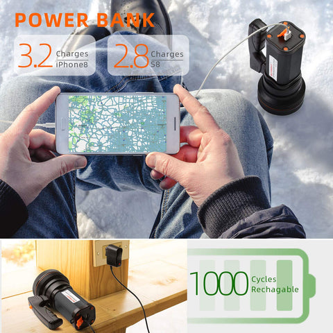 BUYSIGHT Spotlight USB output port, charges devices on the go
