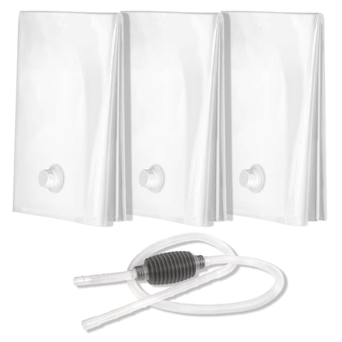 Buzzlett 3-pack water bladder folded for storage and portability