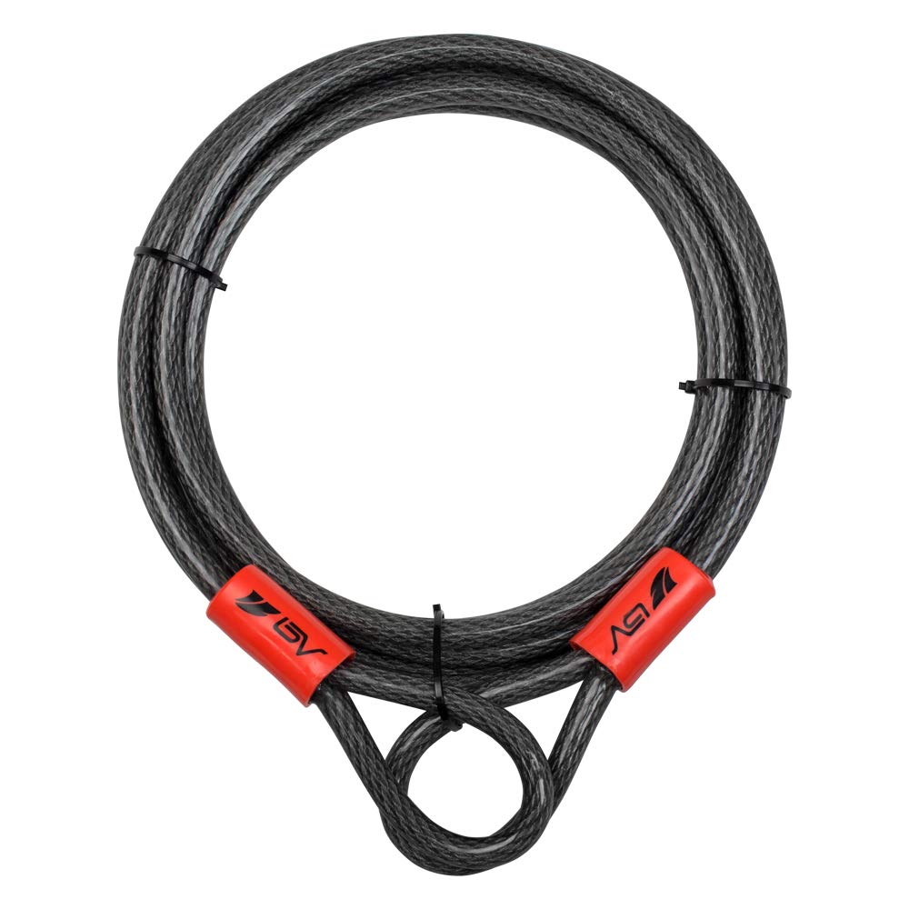BV heavy-duty 15ft cable with loops offers durable braided steel for reliable security.