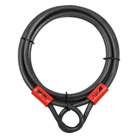 BV heavy-duty 15ft cable with loops offers durable braided steel for reliable security.