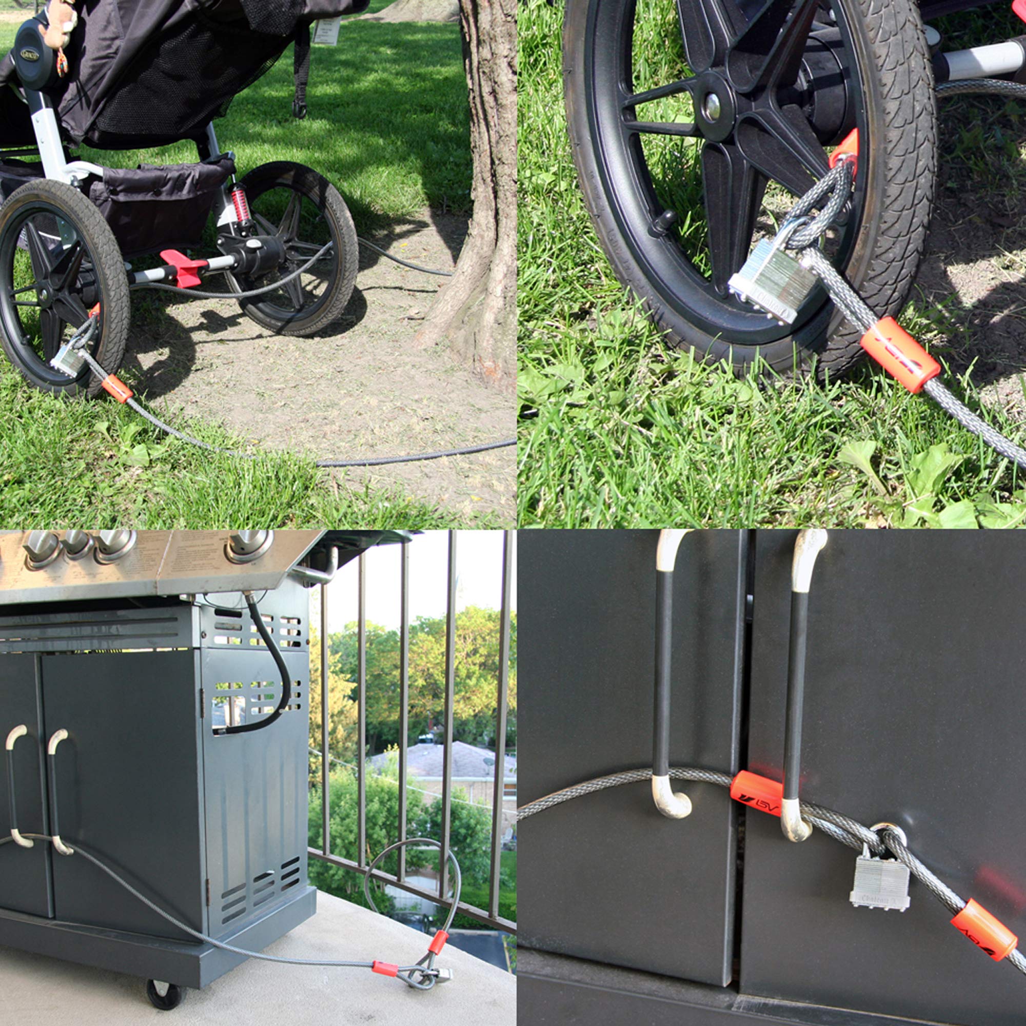 BV compatible with padlocks and chain locks for versatile protection.