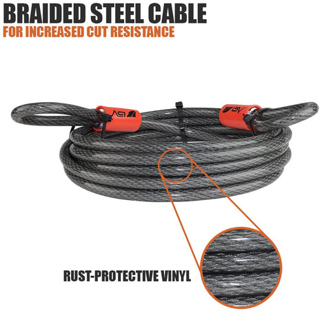 BV Heavy-Duty installation shown threading through frame for easy securing