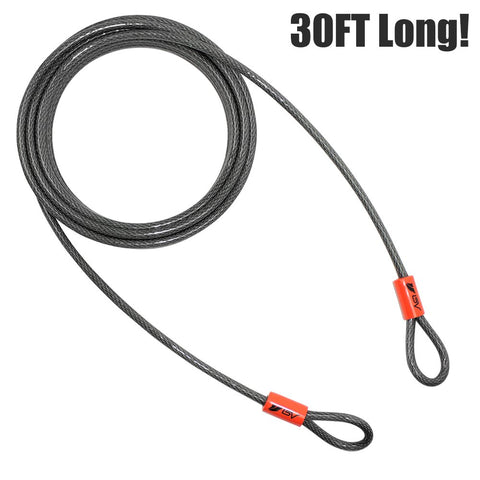 BV Heavy-Duty vinyl-coated cable close-up showing weatherproof coating