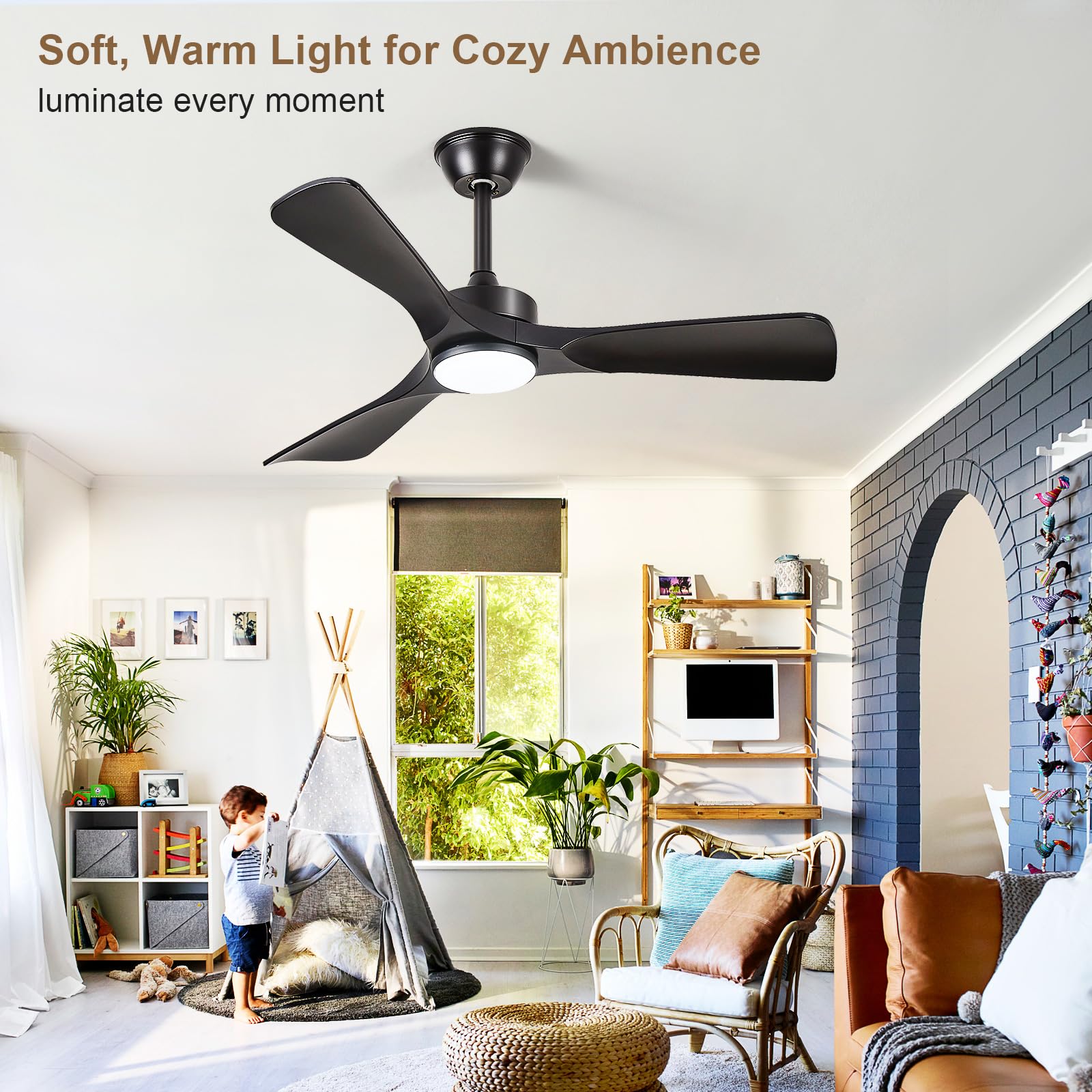 BvenuBigLite 3-blade design delivers balanced airflow