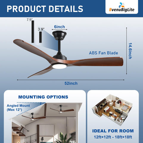 BvenuBigLite remote control lets you adjust speed and lighting from anywhere