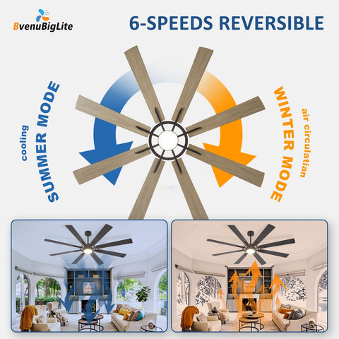 BvenuBigLite remote and app control for convenient adjustments