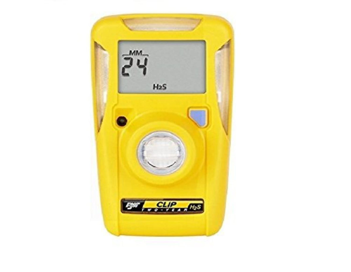BW Technologies BWC2-H H2S monitor, front view, reliable single-gas detection for industrial sites.