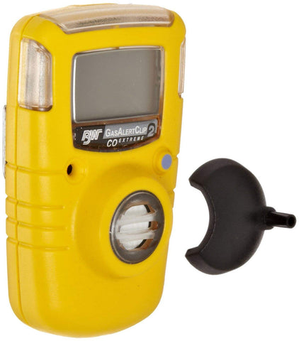 BW Technologies BW Clip O2 monitor yellow front view, compact and maintenance-free for continuous safety.