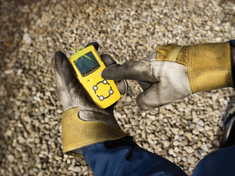 BW Technologies GasAlertMicroClip XT LCD display shows all gas concentrations