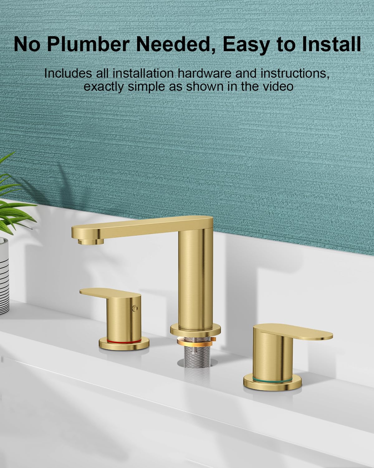 BWE aerator creates soft bubbles, reducing splashes while saving water.