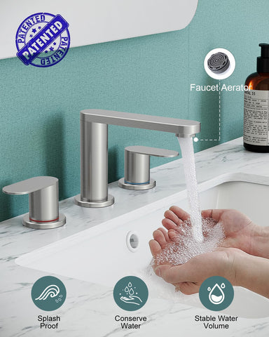 BWE brushed nickel finish resists rust and fading for lasting bathroom beauty