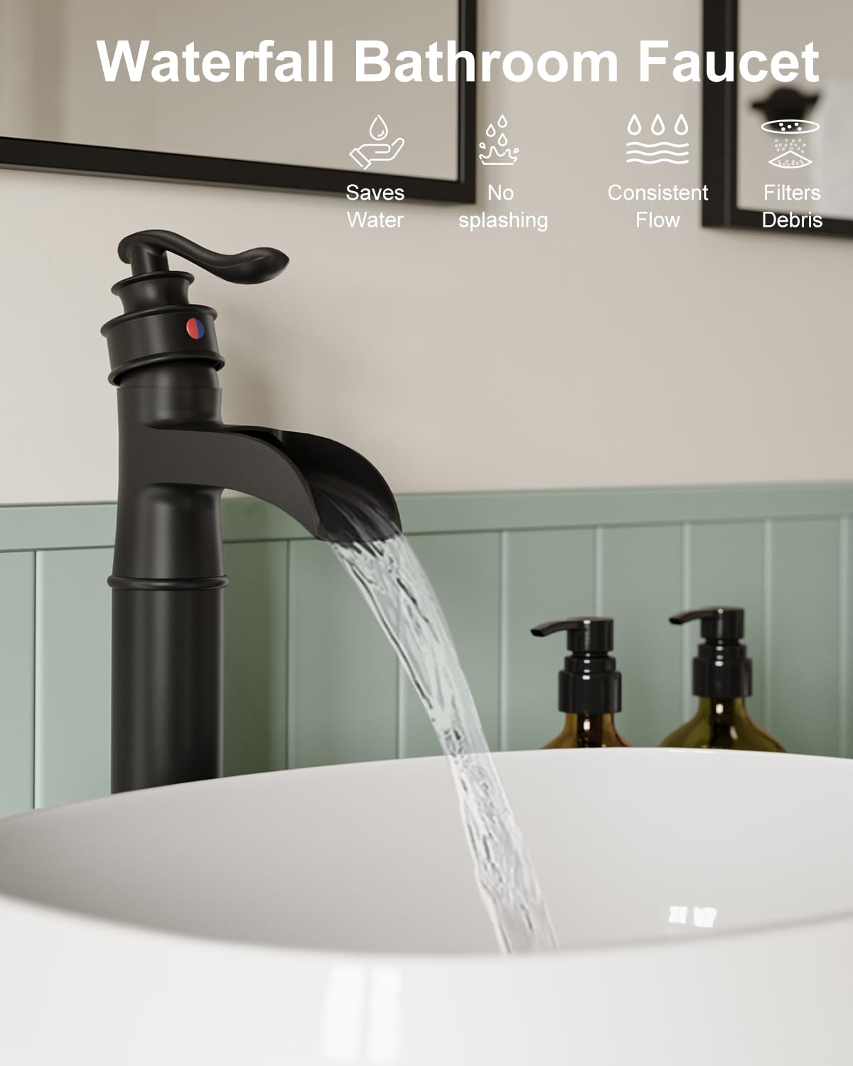 BWE faucet with ceramic disc valve ensures leak-free daily use.