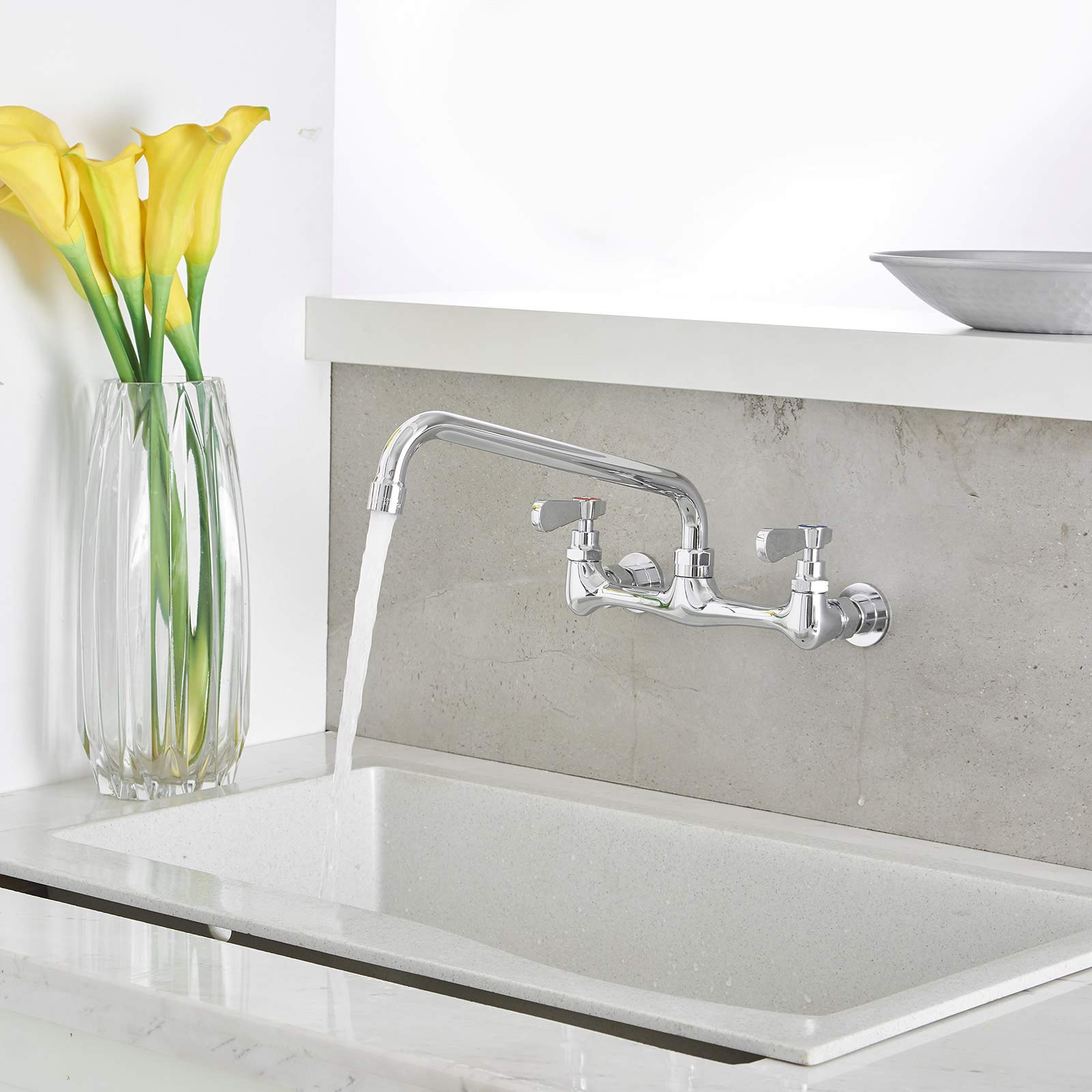 BWE dual lever handles provide precise hot and cold water control.