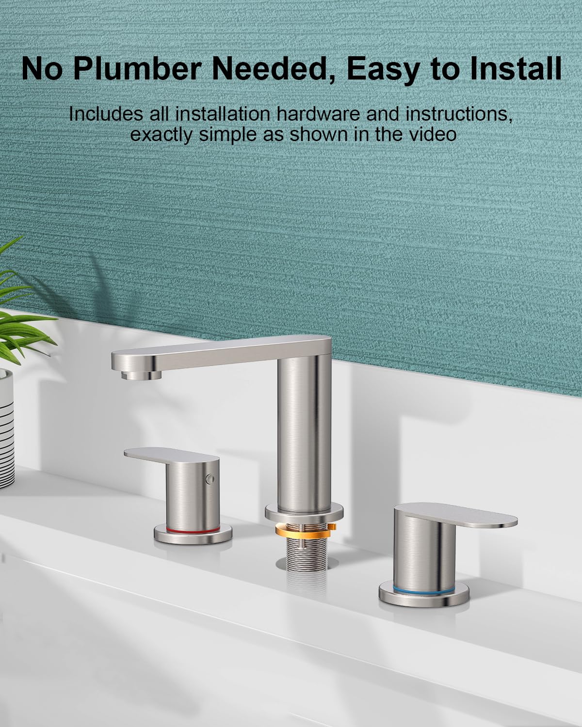 BWE pop-up drain included for easy sink setup