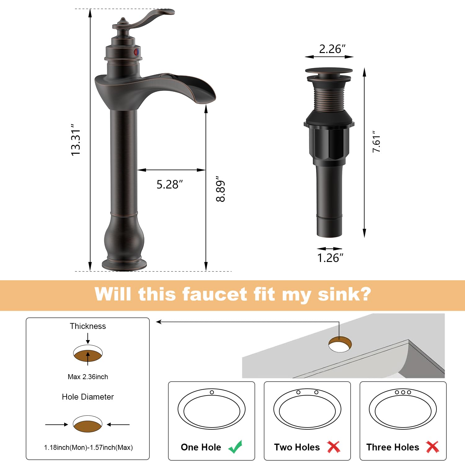 BWE bronze finish resists tarnish to maintain beauty over time