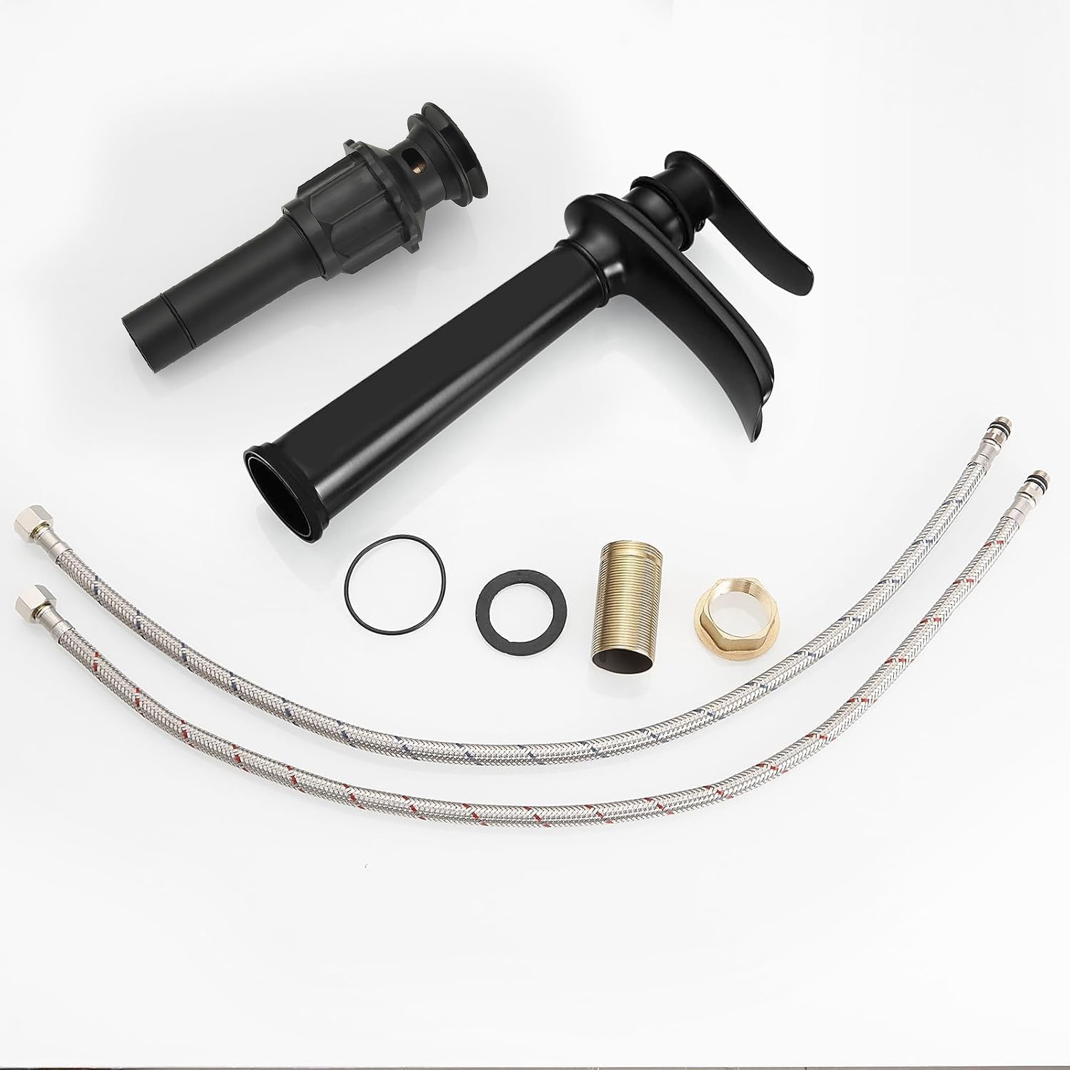 BWE Vessel Sink Faucet hoses included for quick setup