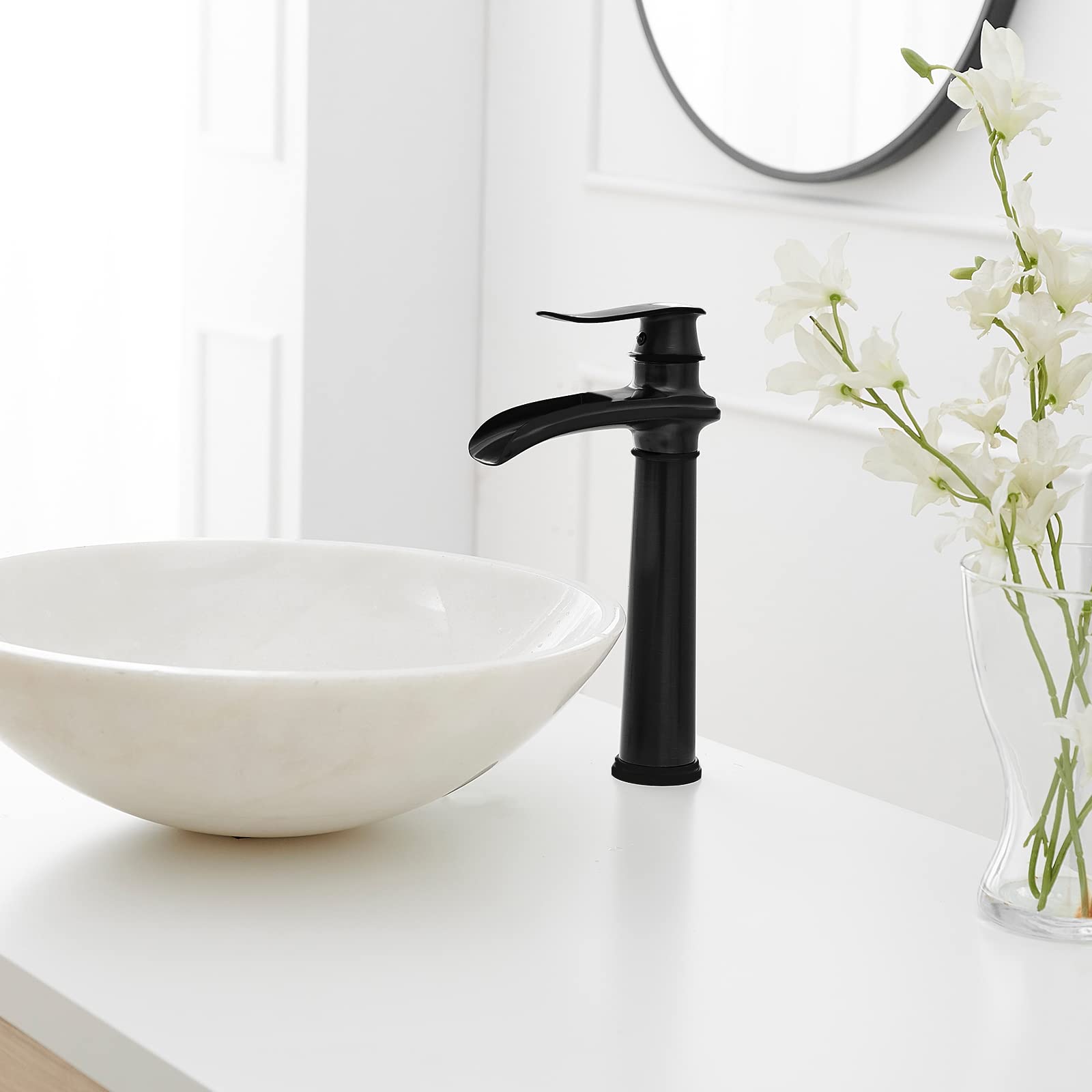 BWE Vessel Sink Faucet single-hole design for clean, easy mounting