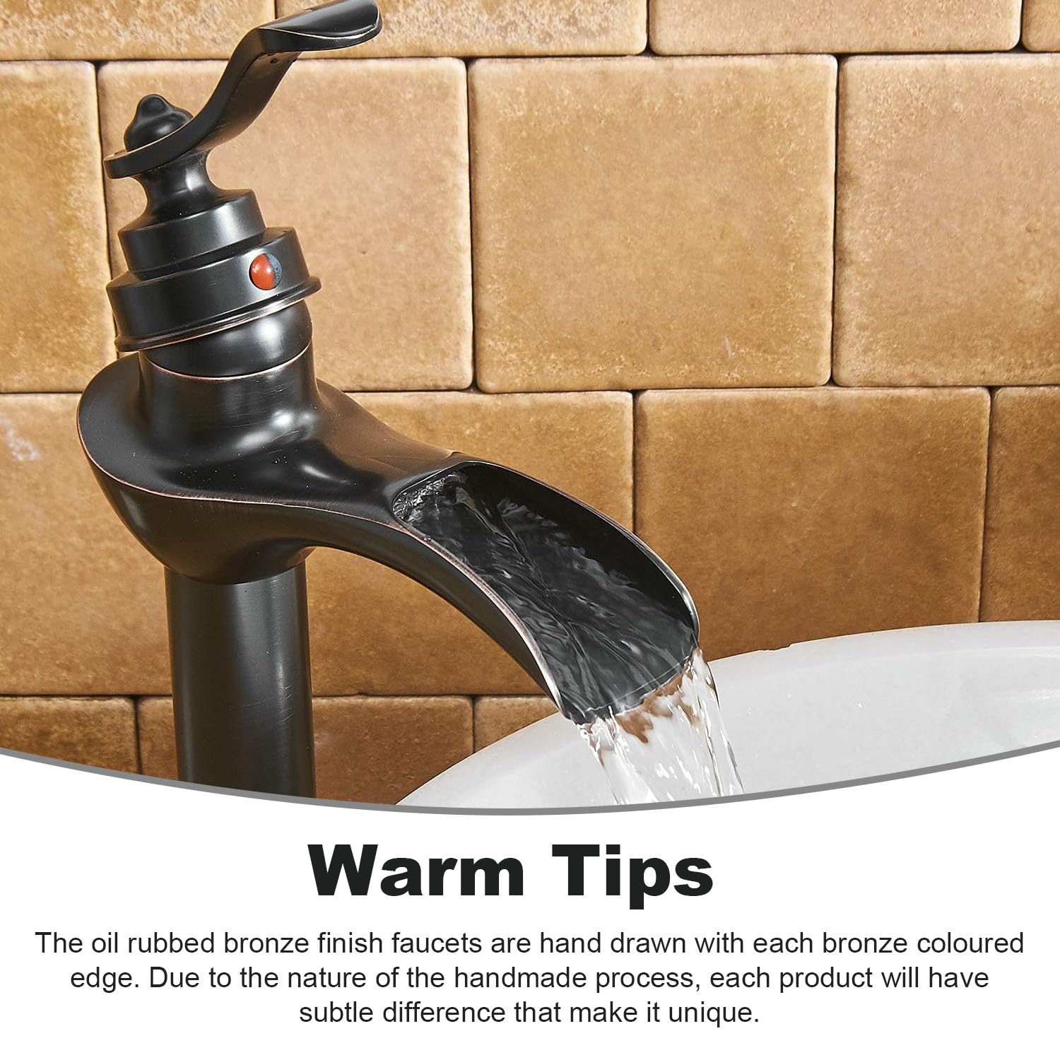 BWE faucet demonstrates smooth waterfall flow for calm daily use