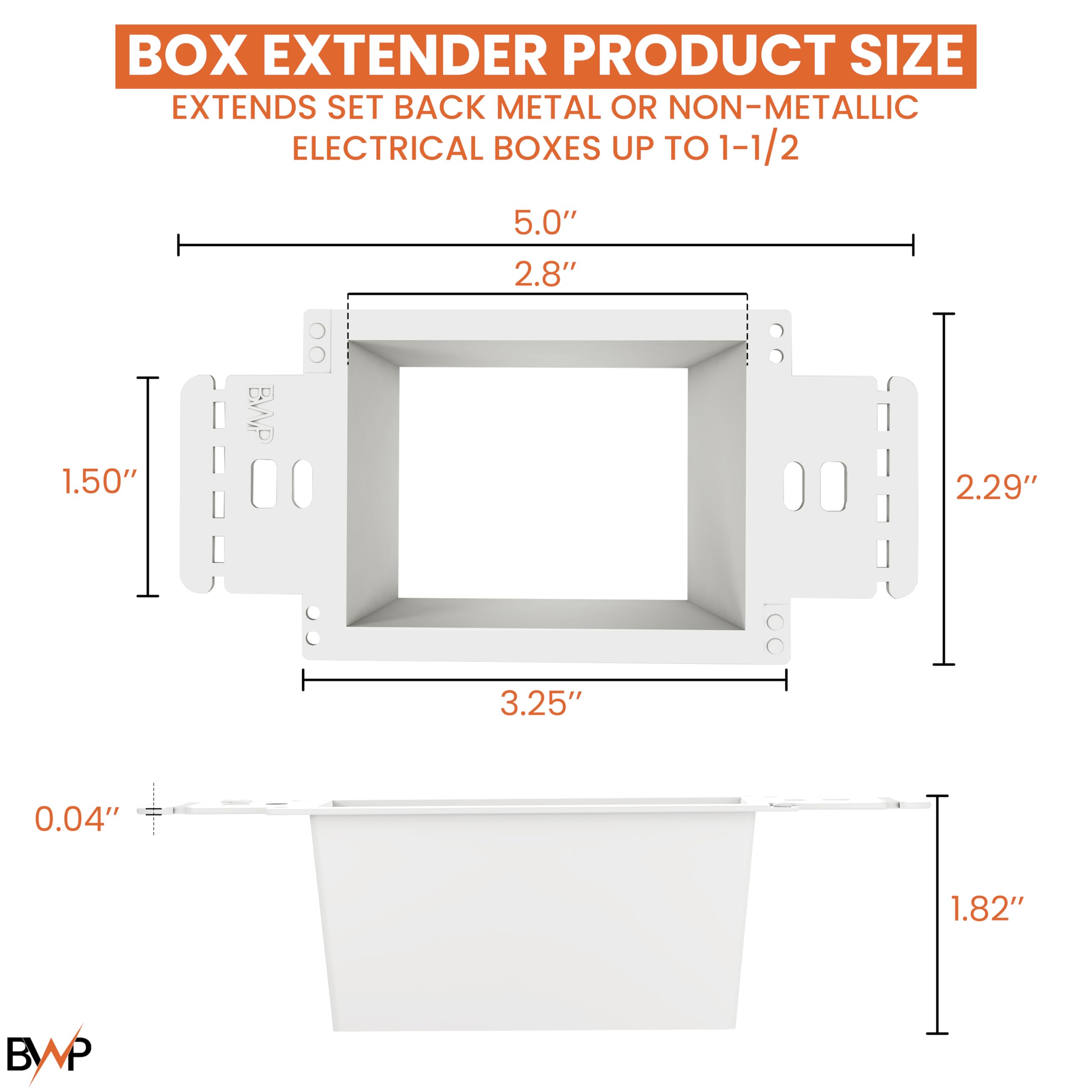 BWP box extender modular setup showing scalable gang sizes for custom configurations