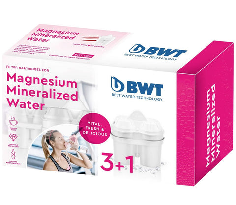 BWT Magnesium Gourmet cartridges in a pack for mineralized water and scale protection.