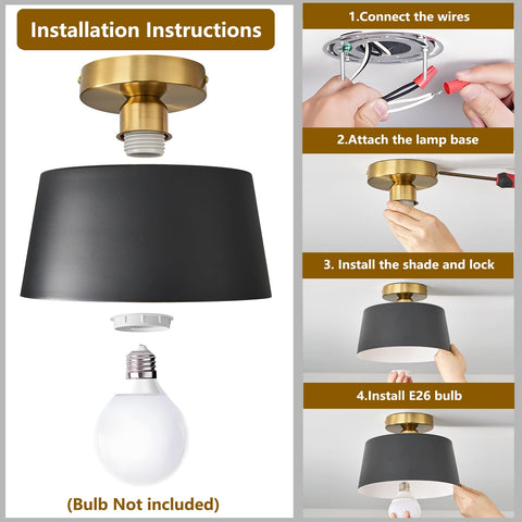 Bwxcie bathroom-ready ceiling light for damp-friendly spaces