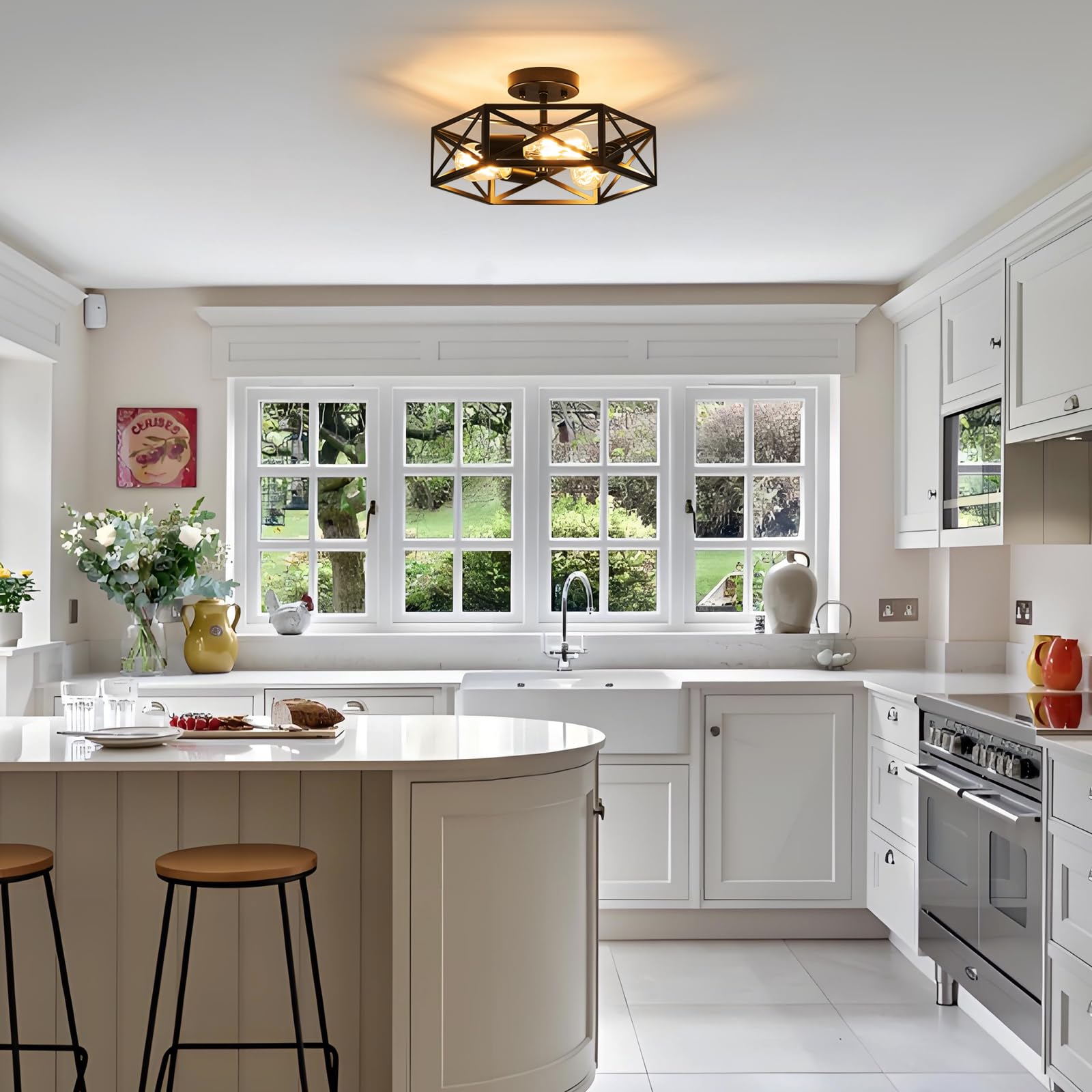 Bwxcie black finish delivers contemporary farmhouse style for any room.