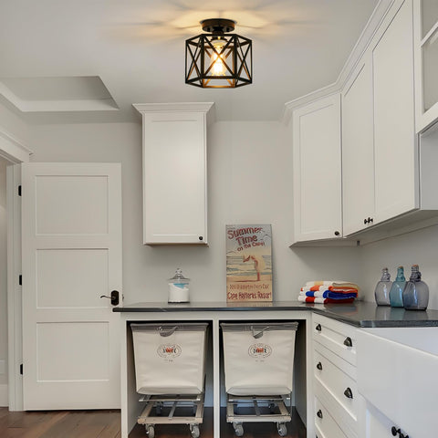 Bwxcie hallway and living spaces ceiling light complements modern interiors