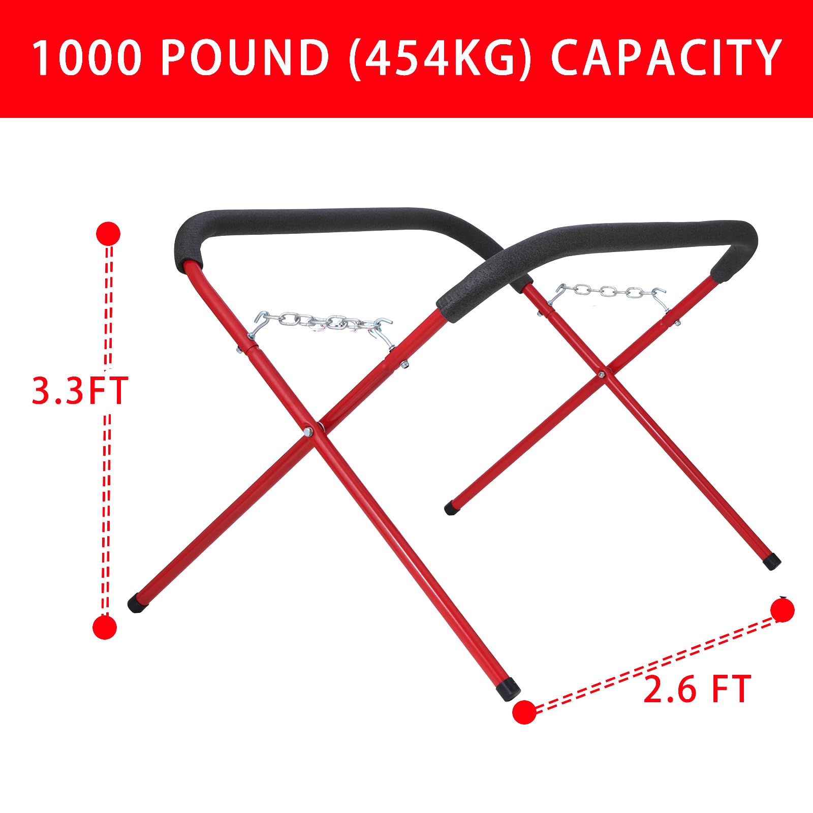 BXGTECH heavy-duty bumper stand shown for automotive alignment and repair tasks