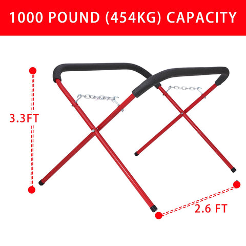 BXGTECH heavy-duty bumper stand shown for automotive alignment and repair tasks