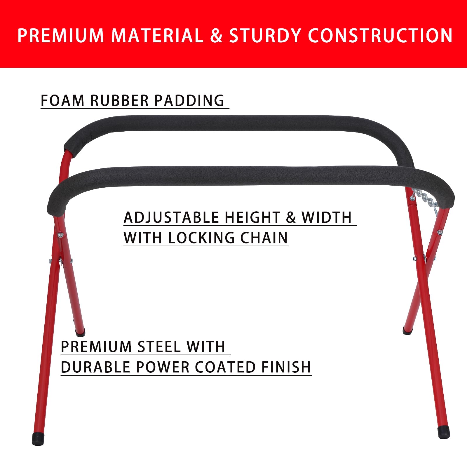 BXGTECH premium steel with padding protects glass and surfaces during handling