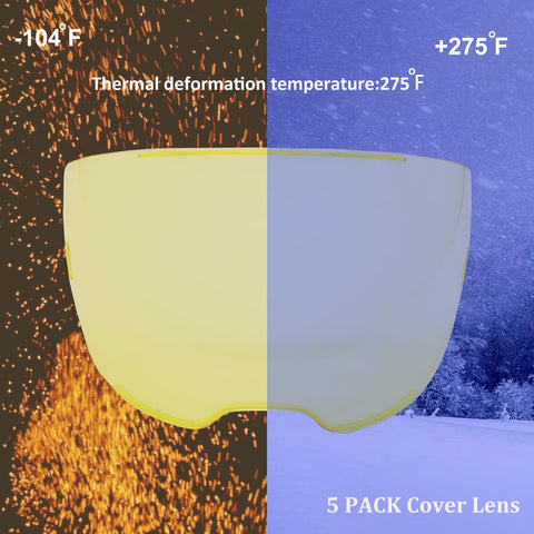 Front cover lens protects the eye area and reduces glare for better comfort.
