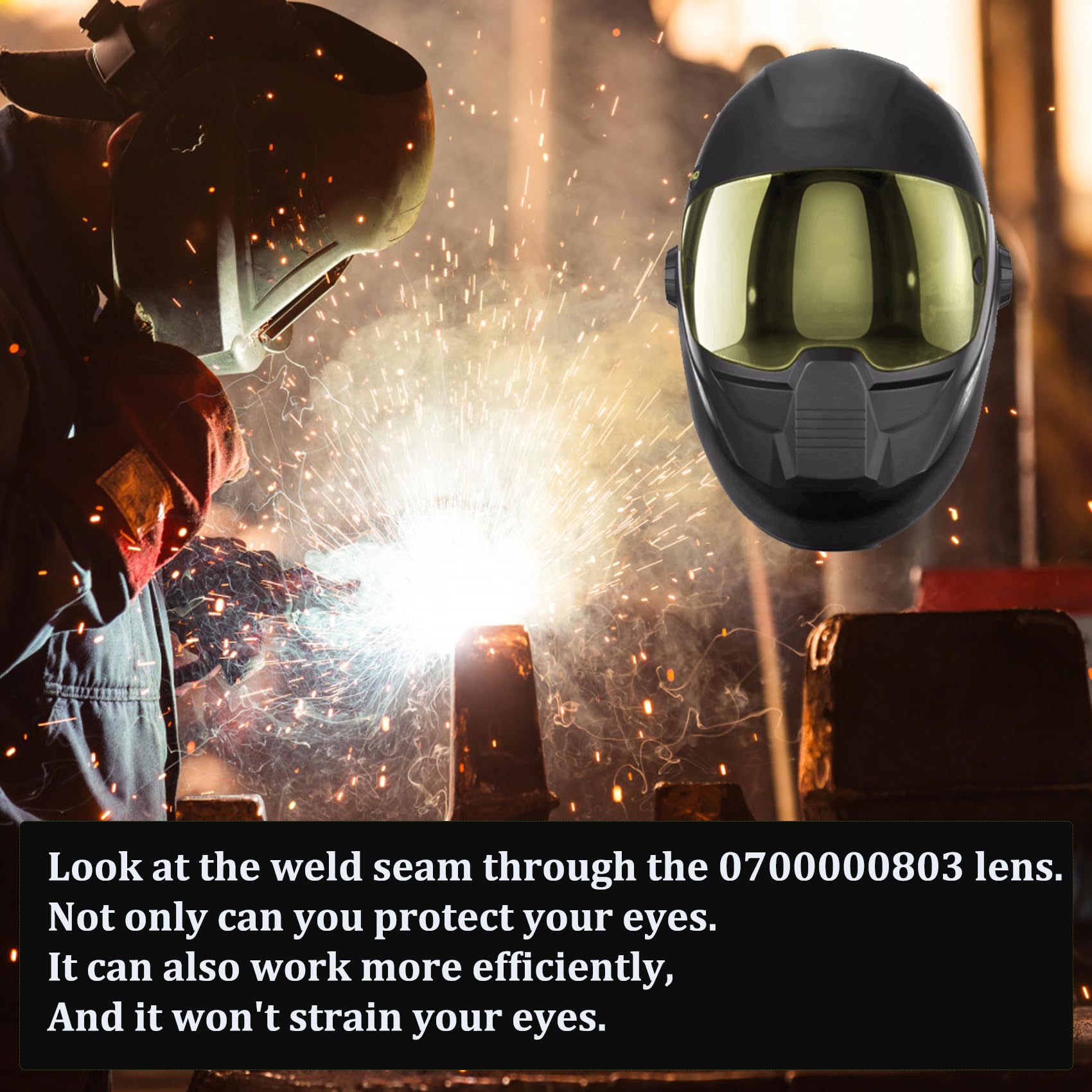Five amber lenses included for quick replacements in the pack.