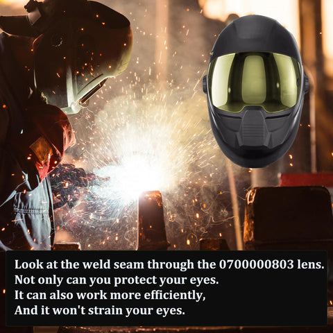 Five amber lenses included for quick replacements in the pack.