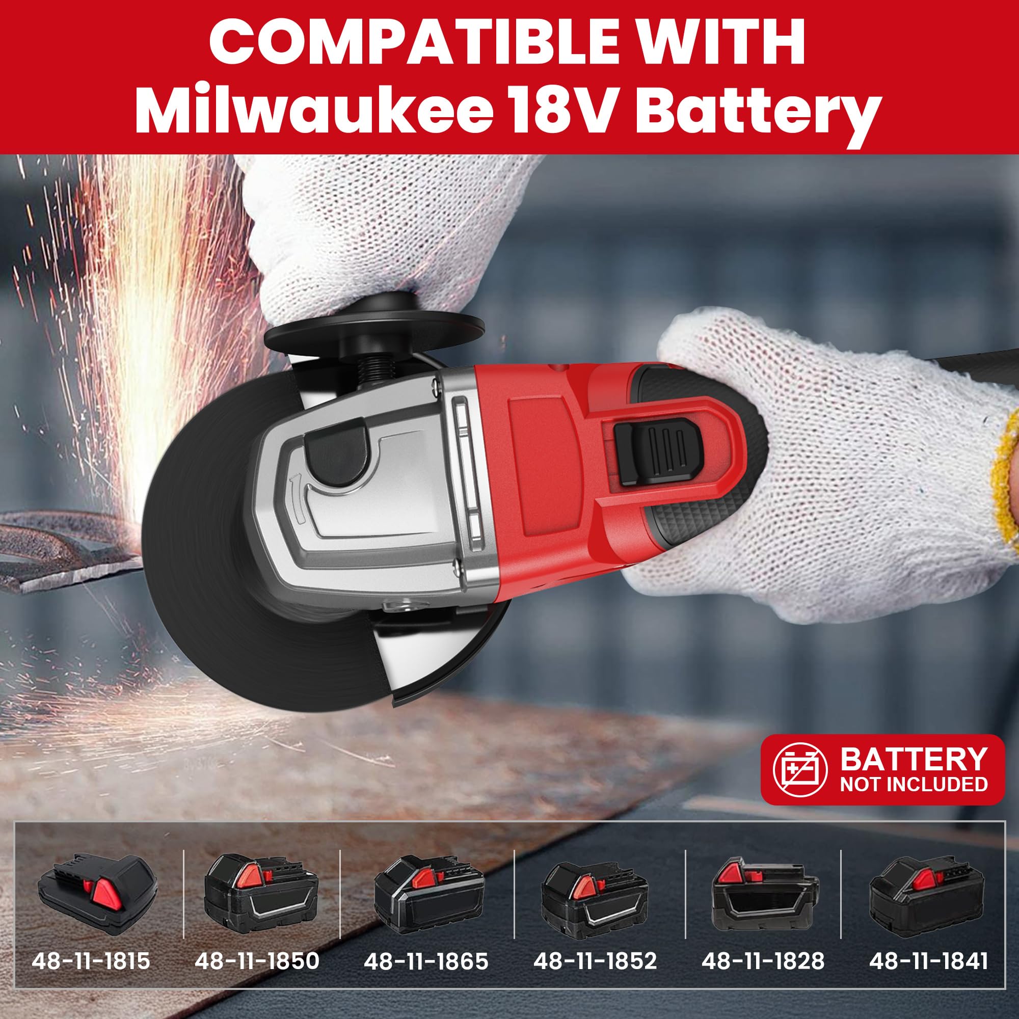Byczone angle grinder with ergonomic grip for comfortable handling and control.