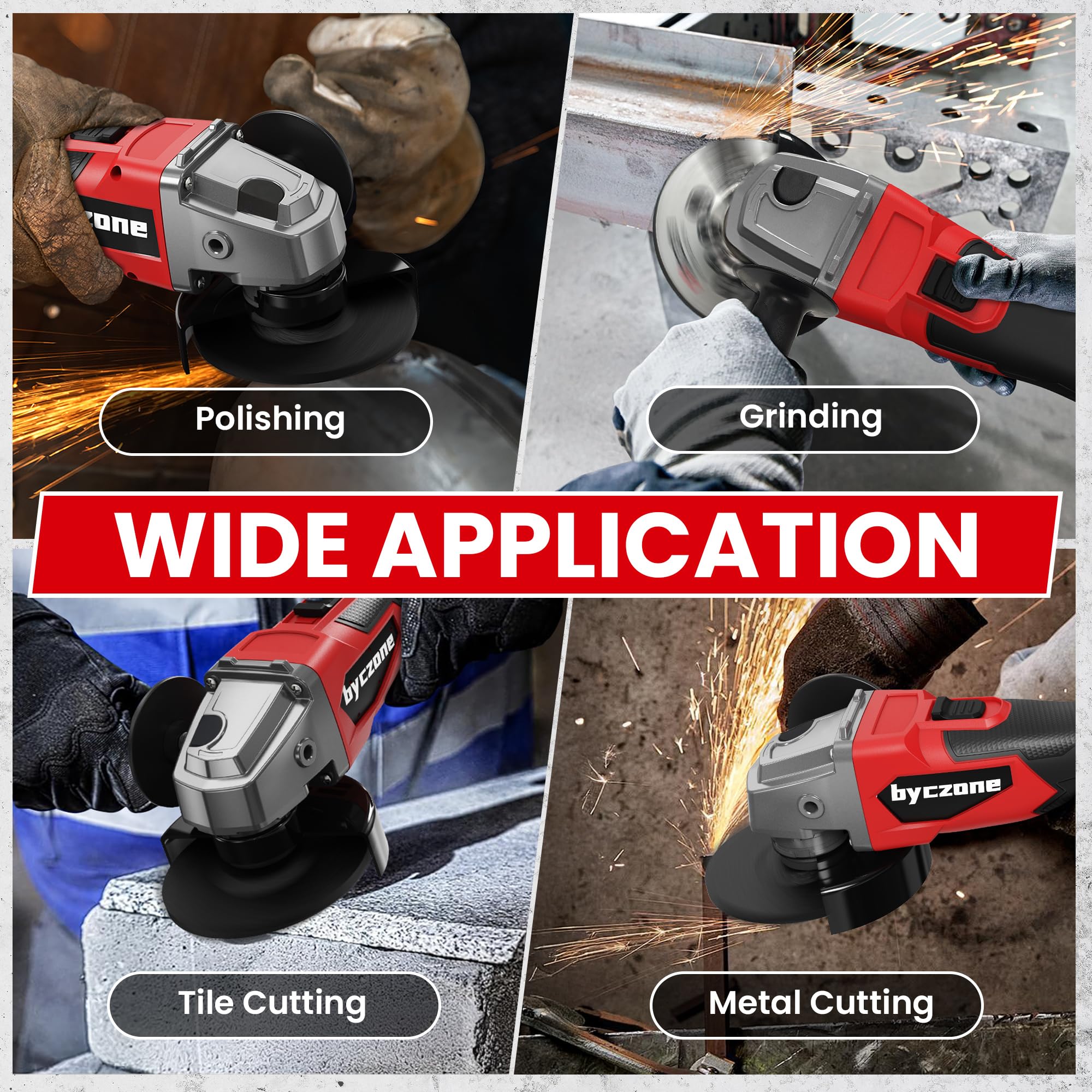 Byczone package includes a spanner for fast disc changes with the grinder.