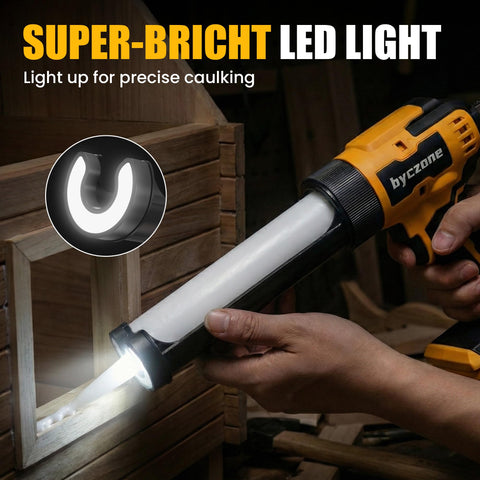 byczone caulk gun cordless design minimizes hand fatigue during sealing