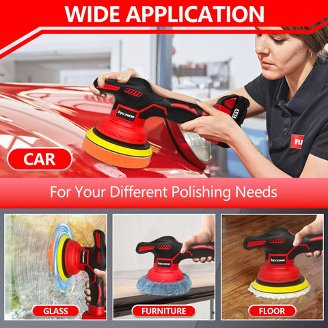 byczone polisher ready for Milwaukee battery (not included) for versatile power.