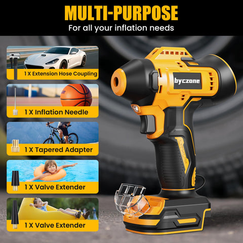 Byczone inflator offers precise pressure display with preset modes