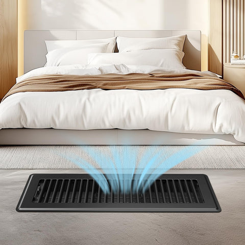 BYEWIRE 4x14 floor register installation ease, drop-in fit