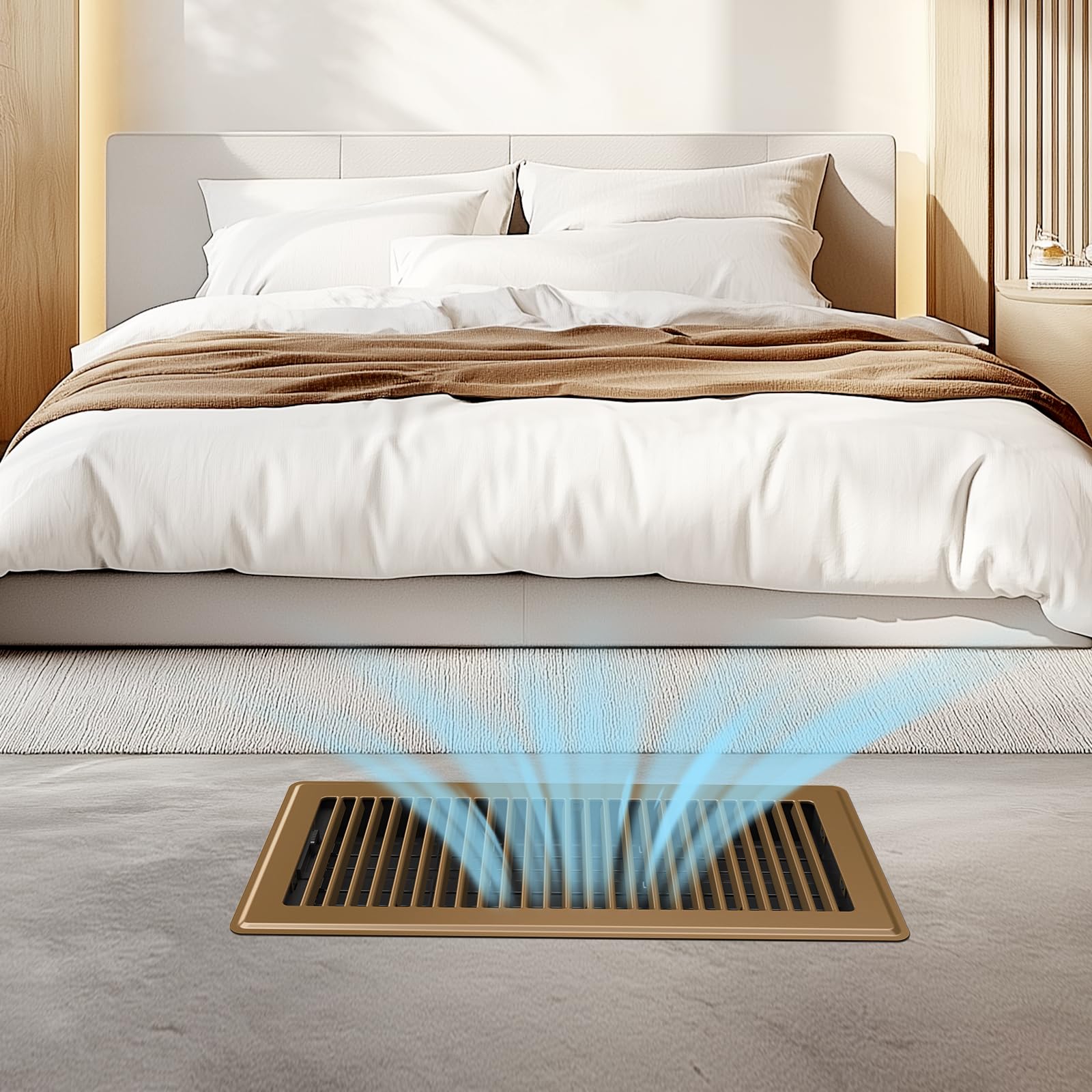 BYEWIRE Easy Installation with no tools required to drop into duct opening.