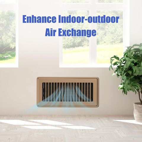 BYEWIRE brown 4x10 vent cover resists staining for easy maintenance.
