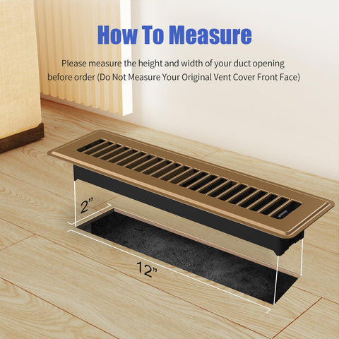 BYEWIRE adjustable damper floor register operates quietly for comfortable climate control.