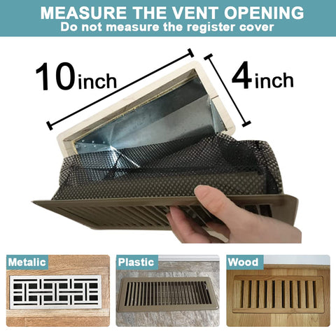 BYEWIRE vent trap back view illustrating easy fit behind register