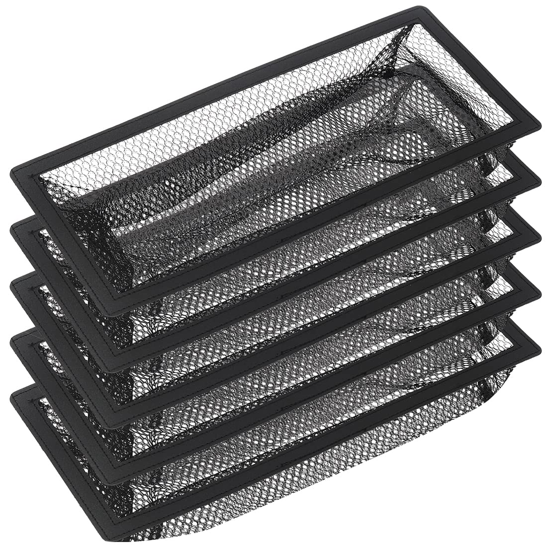 BYEWIRE floor vent trap front view showing debris-catching mesh for 4x10 inch vent